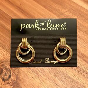 Park Lane | Door Knocker Earrings | Gold Tone | 1.25” Length